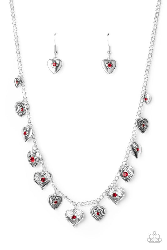 Lovely Lockets - Red - Paparazzi Necklace Image