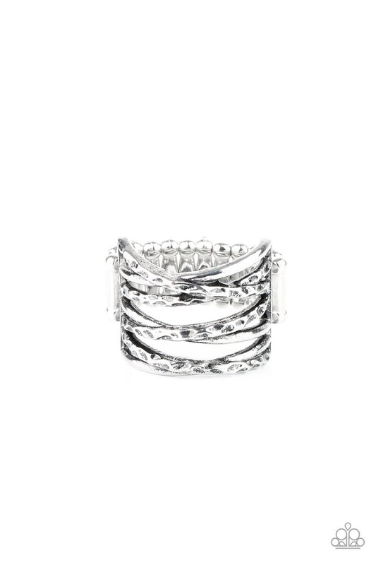 Switching Gears - Silver - Paparazzi Ring Image