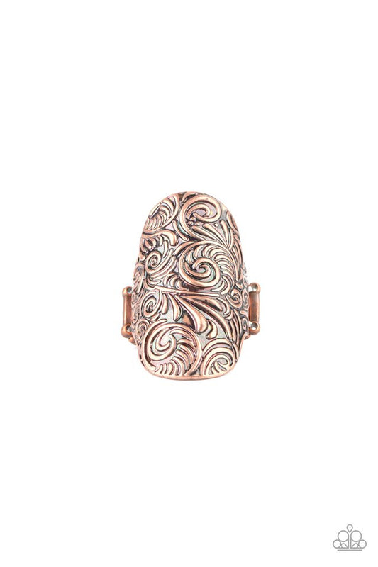 Paisley Paradise - Copper - Paparazzi Ring Image