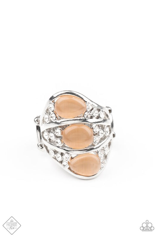 Underrated Shimmer - Orange - Paparazzi Ring Image