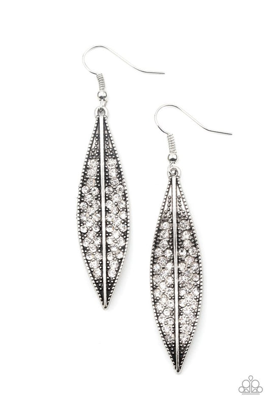 Hearty Harvest - White - Paparazzi Earring Image
