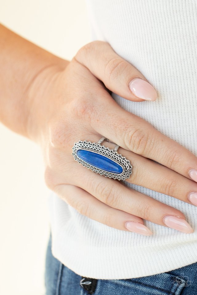 Mystical Mecca - Blue - Paparazzi Ring Image