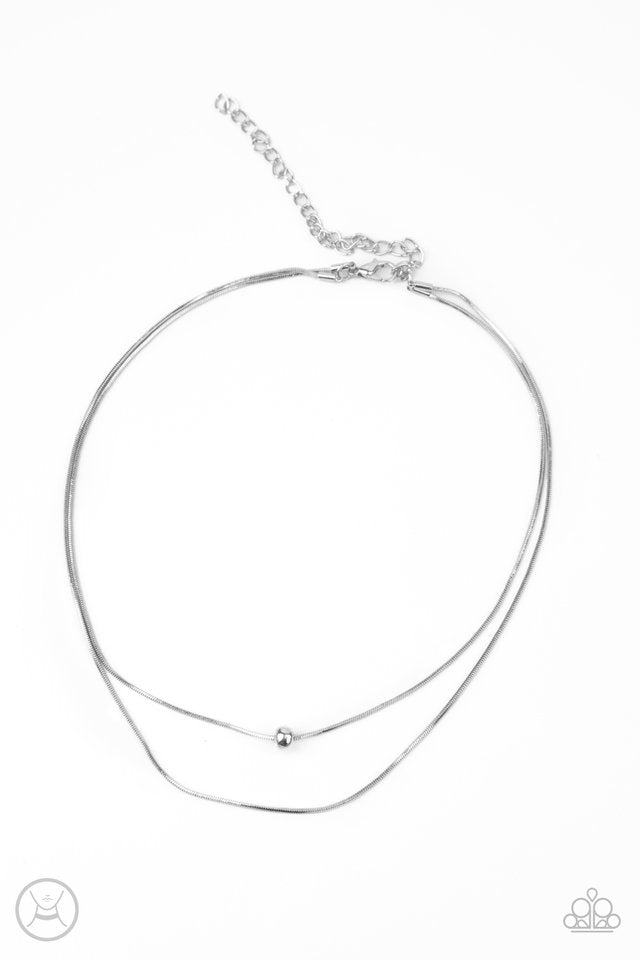 Super Slim - Silver - Paparazzi Necklace Image