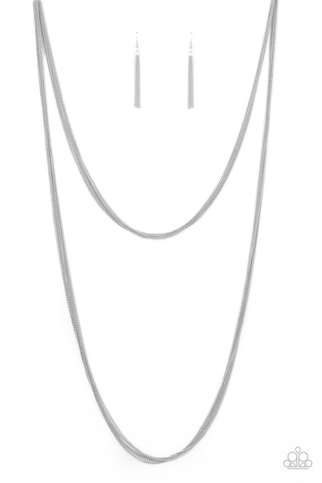 Save Your TIERS - Silver - Paparazzi Necklace Image
