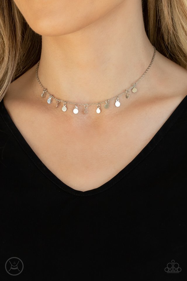Ready, Set, DISCO! - Silver - Paparazzi Necklace Image
