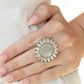 Elegantly Eden - White - Paparazzi Ring Image