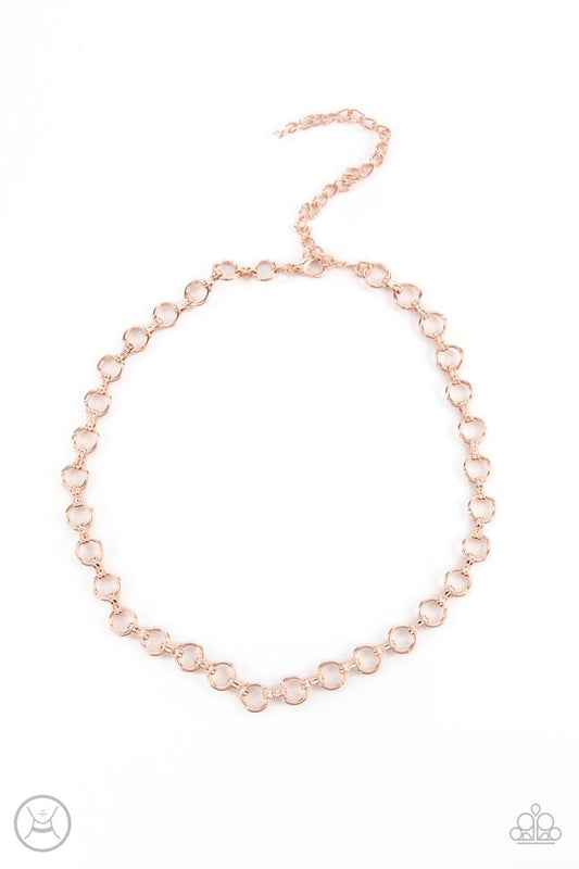 Insta Connection - Rose Gold - Paparazzi Necklace Image