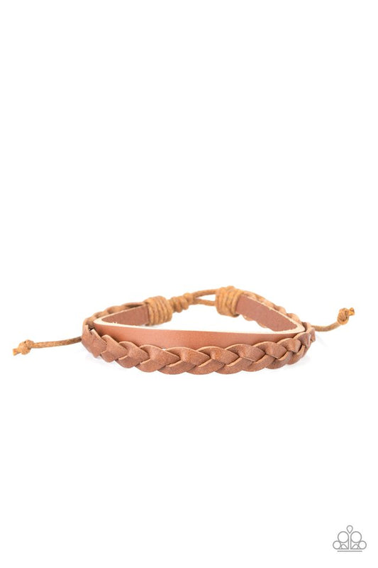 Homespun Harmony - Brown - Paparazzi Bracelet Image
