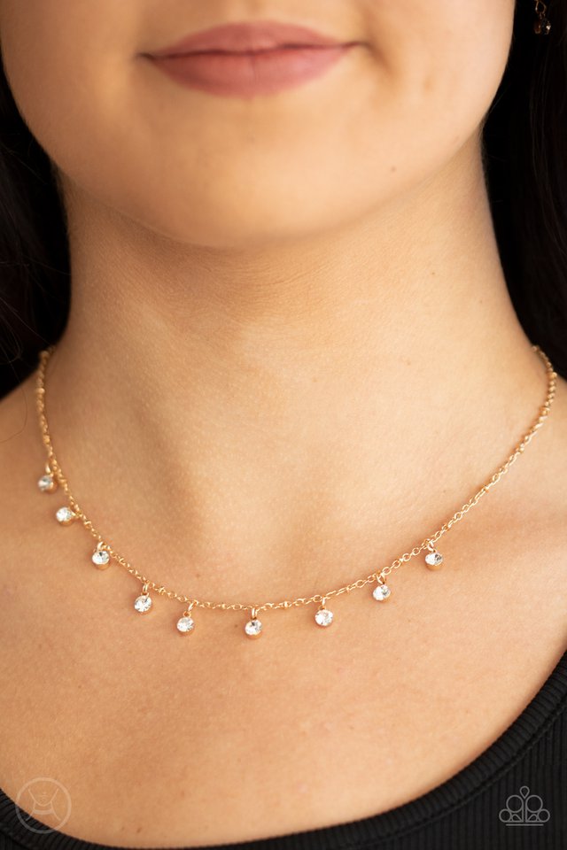 Dainty Diva - Gold - Paparazzi Necklace Image