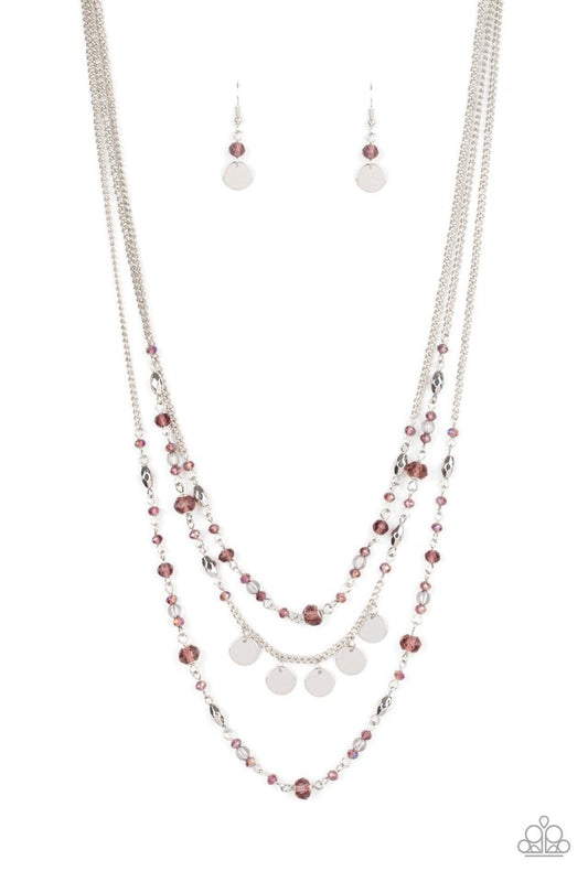 Step Out of My Aura - Purple - Paparazzi Necklace Image