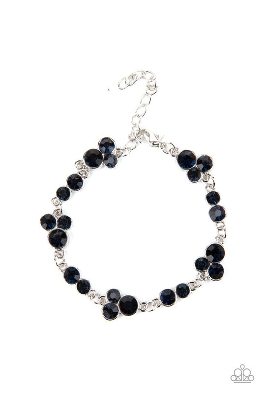 Social GLISTENING - Blue - Paparazzi Bracelet Image