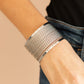 Stacked Sensation - Silver - Paparazzi Bracelet Image