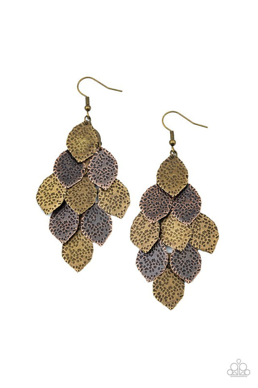 Loud and Leafy - Multi - Paparazzi Earring Image