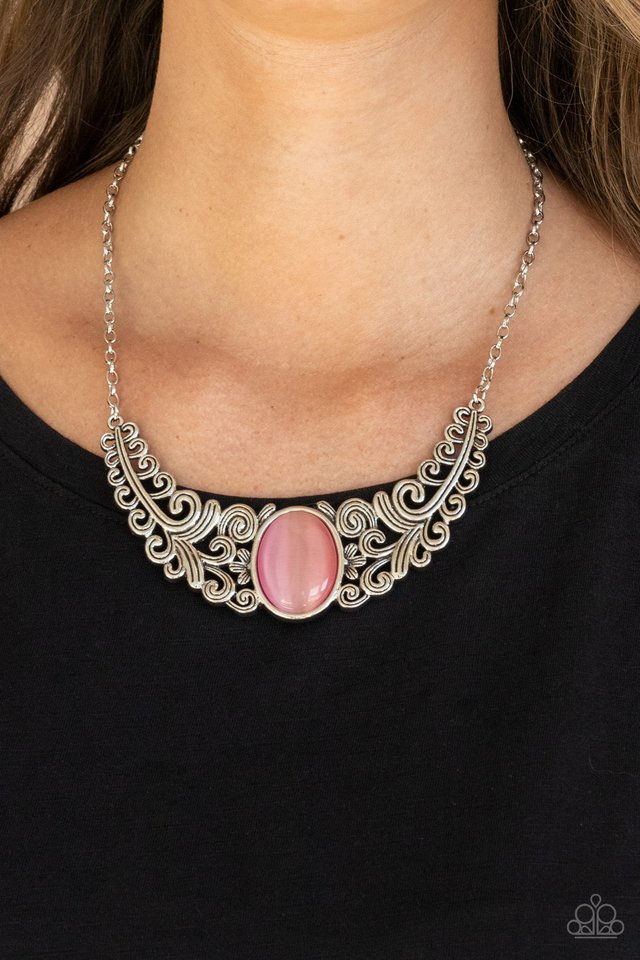 Celestial Eden - Pink - Paparazzi Necklace Image