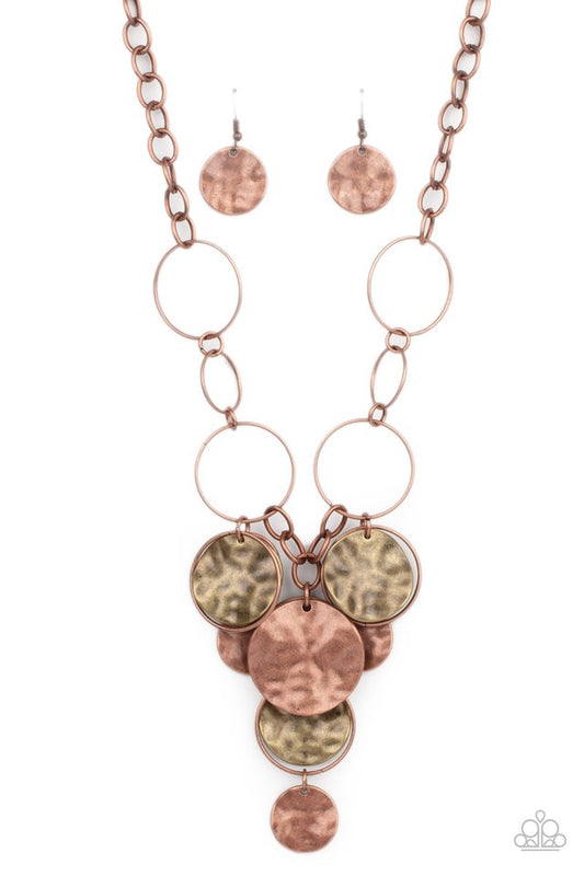 Learn the HARDWARE Way - Copper - Paparazzi Necklace Image