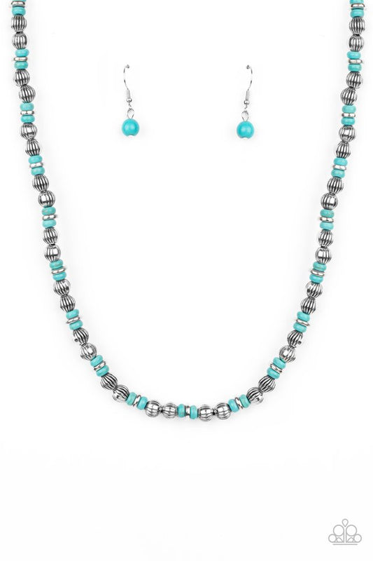ZEN You Least Expect It - Blue - Paparazzi Necklace Image
