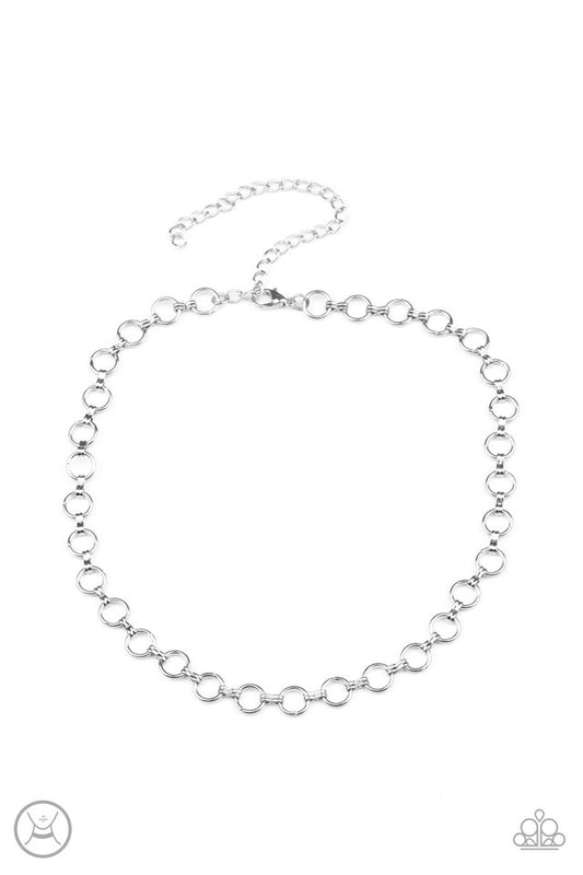 Insta Connection - Silver - Paparazzi Necklace Image
