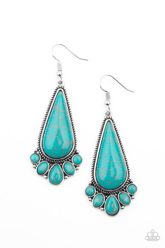 Rural Recluse - Blue - Paparazzi Earring Image