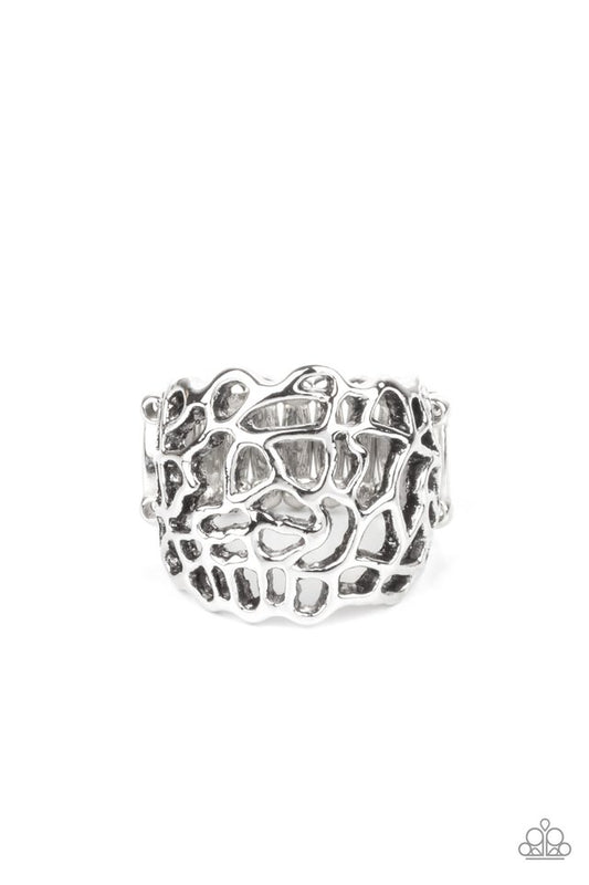 Get Your FRILL - Silver - Paparazzi Ring Image