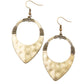 Instinctively Industrial - Brass - Paparazzi Earring Image