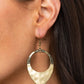 Instinctively Industrial - Brass - Paparazzi Earring Image