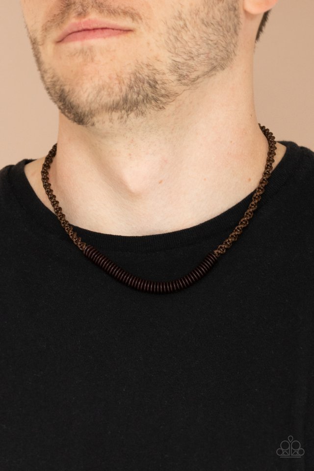 Plainly Primal - Brown - Paparazzi Necklace Image