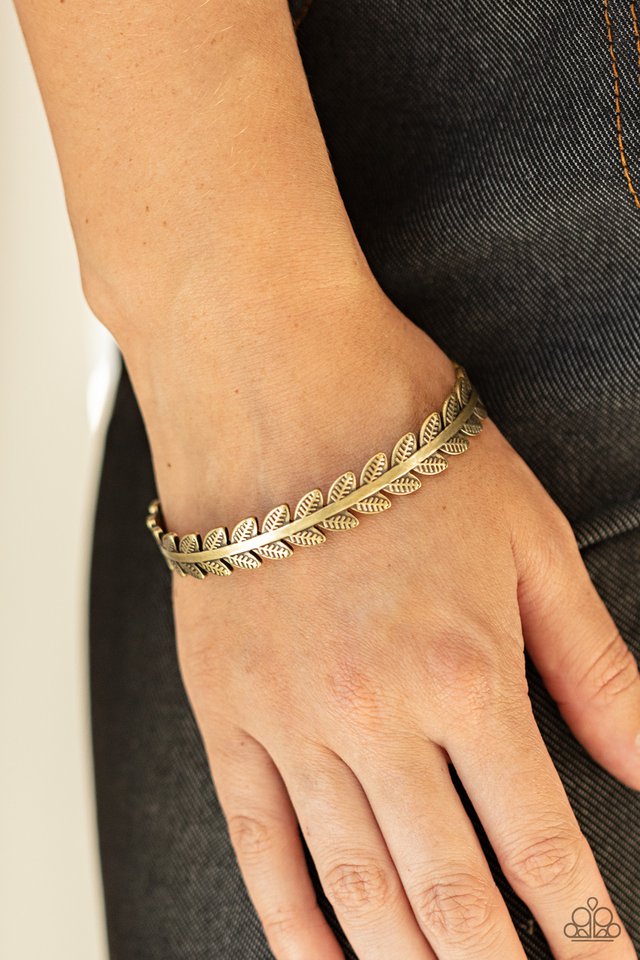 Laurel Groves - Brass - Paparazzi Bracelet Image