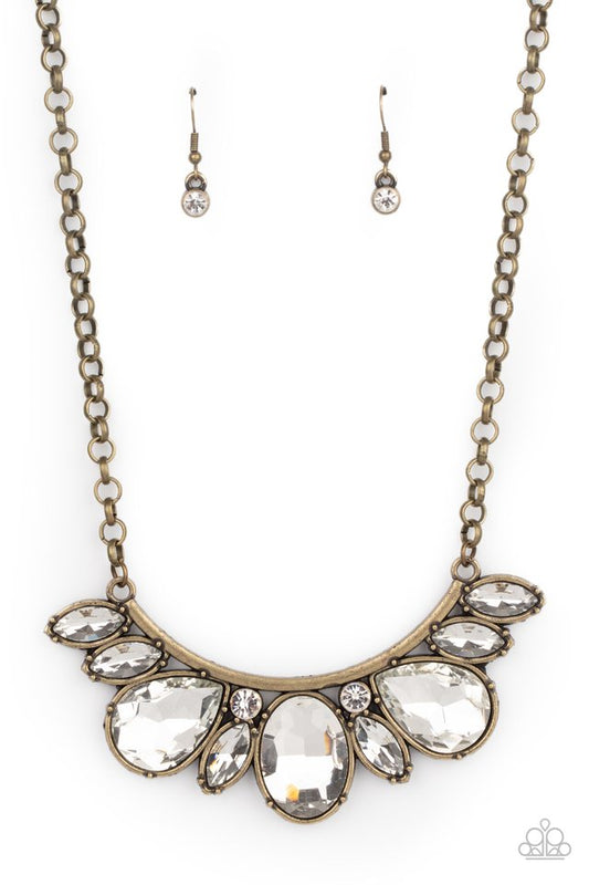 Never SLAY Never - Brass - Paparazzi Necklace Image