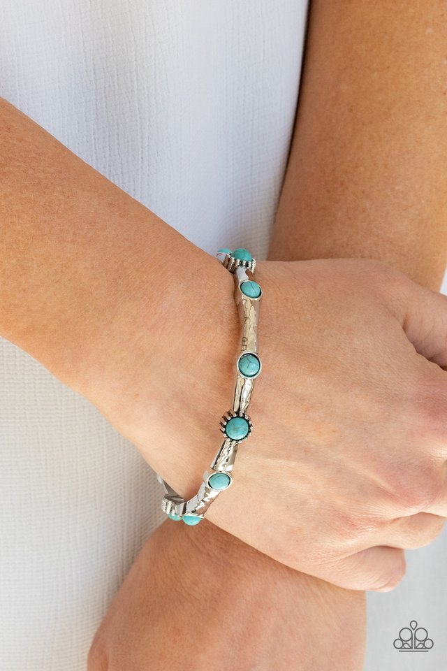 Rebel Sandstorm - Blue - Paparazzi Bracelet Image