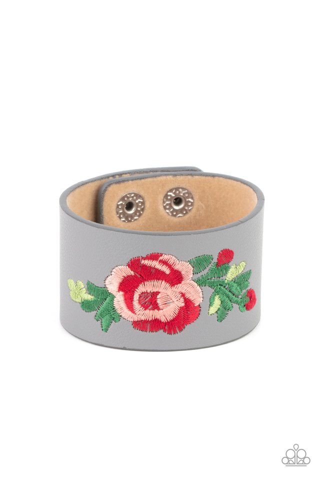 Rebel Rose - Silver - Paparazzi Bracelet Image