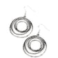 Spiraling Out of Control - Silver - Paparazzi Earring Image