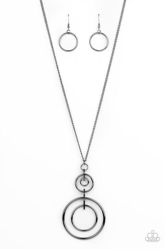 The Inner Workings - Black - Paparazzi Necklace Image