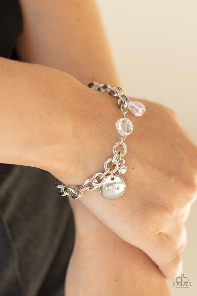 Lovable Luster - White - Paparazzi Bracelet Image