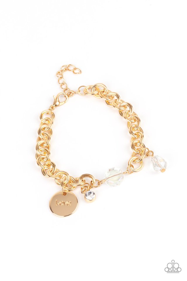 Lovable Luster - Gold - Paparazzi Bracelet Image