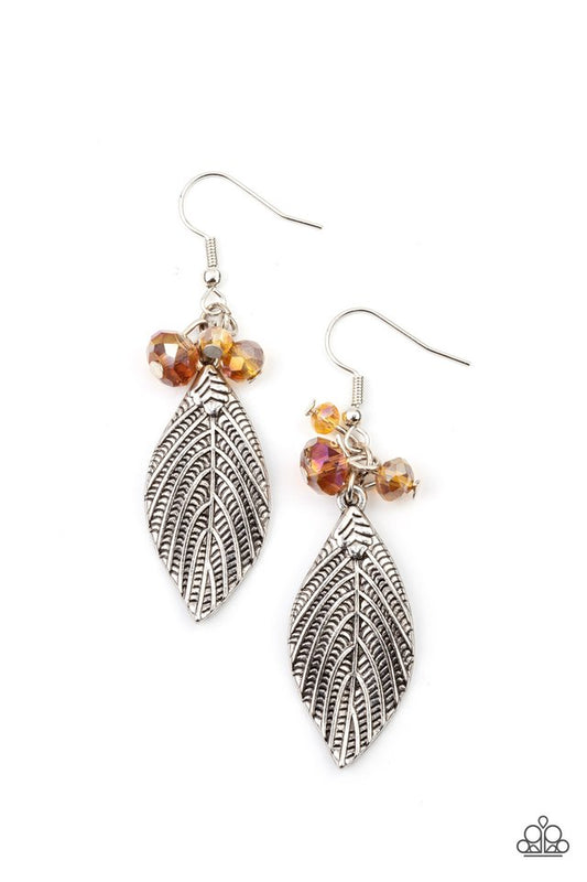 LEAF It To Fate - Brown - Paparazzi Earring Image