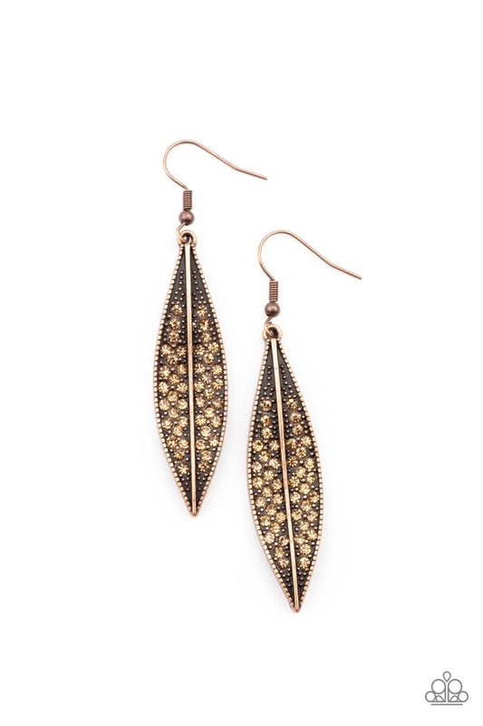 Hearty Harvest - Copper - Paparazzi Earring Image