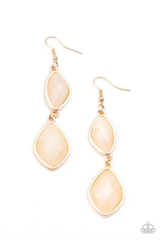 The Oracle Has Spoken - Gold - Paparazzi Earring Image