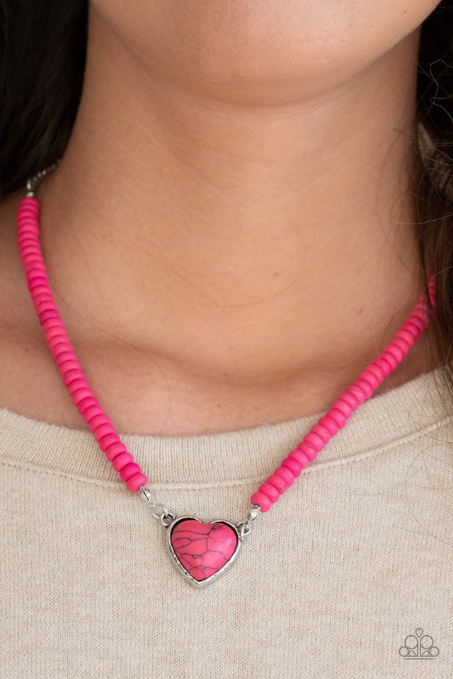 Country Sweetheart - Pink - Paparazzi Necklace Image