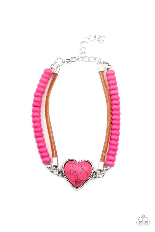 Charmingly Country - Pink - Paparazzi Bracelet Image