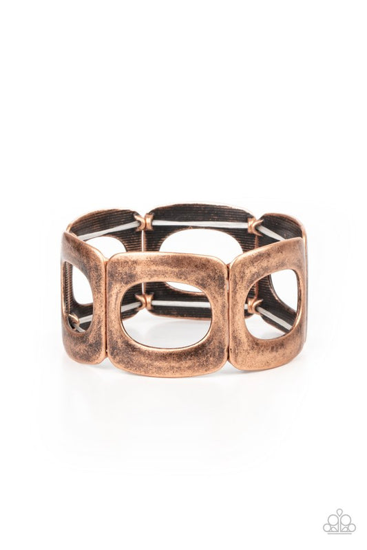 In OVAL Your Head - Copper - Paparazzi Bracelet Image