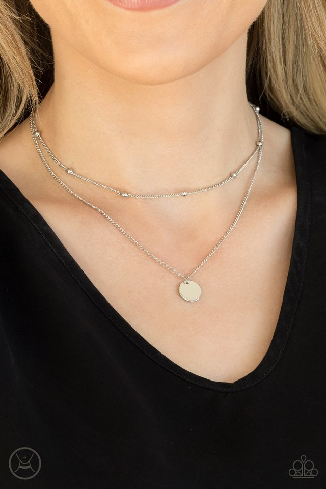 Modestly Minimalist - Silver - Paparazzi Necklace Image