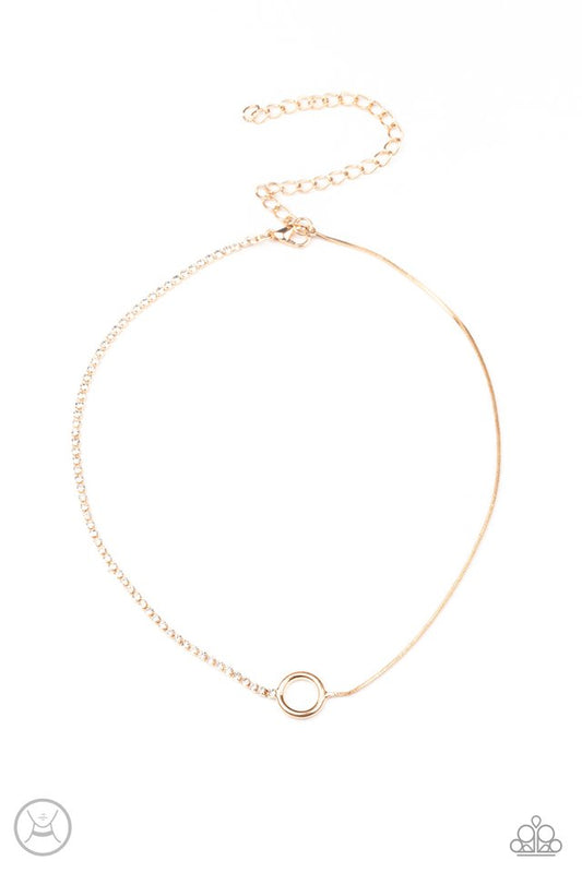 Gotta Split - Gold - Paparazzi Necklace Image