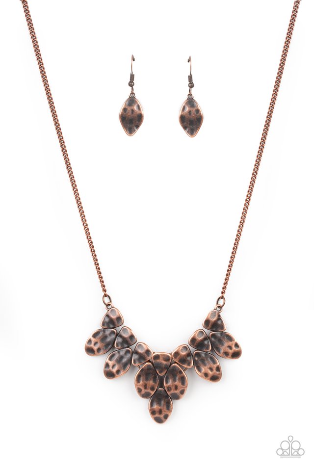 Rustic Smolder - Copper - Paparazzi Necklace Image