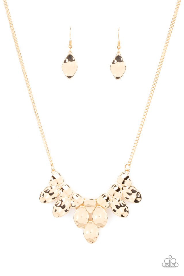 Rustic Smolder - Gold - Paparazzi Necklace Image