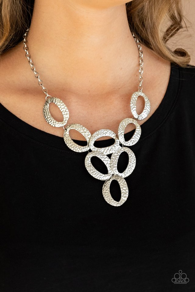 OVAL The Limit - Silver - Paparazzi Necklace Image