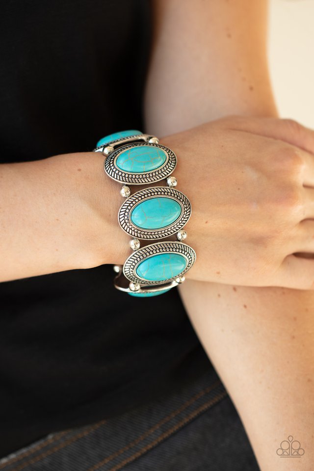 Until The Cows Come HOMESTEAD - Blue - Paparazzi Bracelet Image