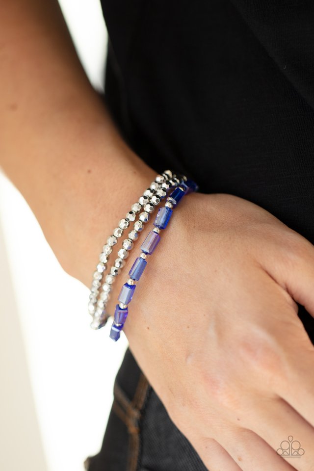 Elegant Essence - Blue - Paparazzi Bracelet Image