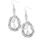Royal Recognition - White - Paparazzi Earring Image