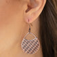 Im Sensing a Pattern Here - Copper - Paparazzi Earring Image