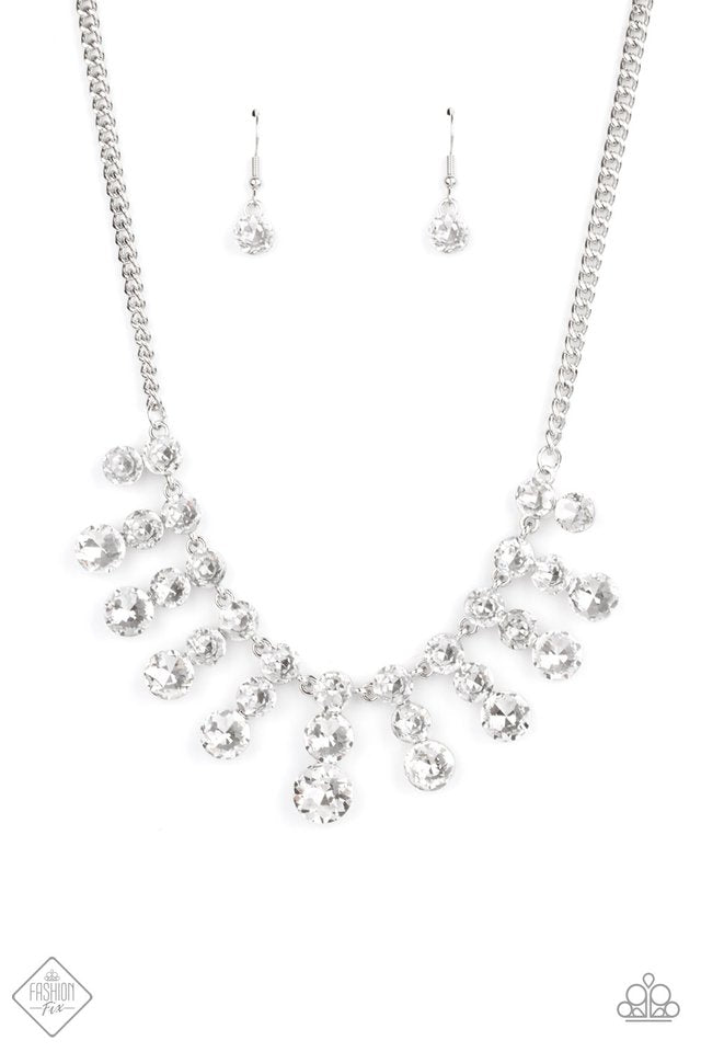 Celebrity Couture - White - Paparazzi Necklace Image